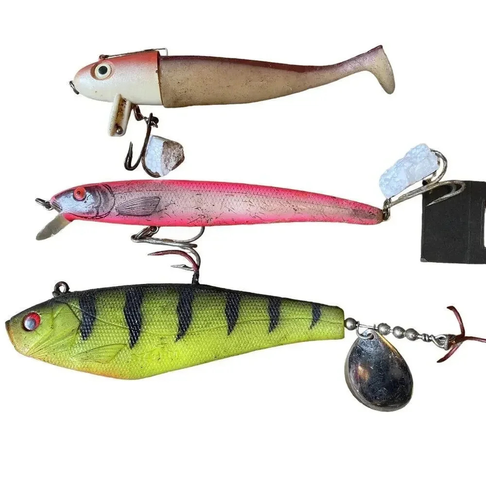 Mixed Lot Of 3 Fishing Bait & Lores Hooks Fishing Gear Good Shape